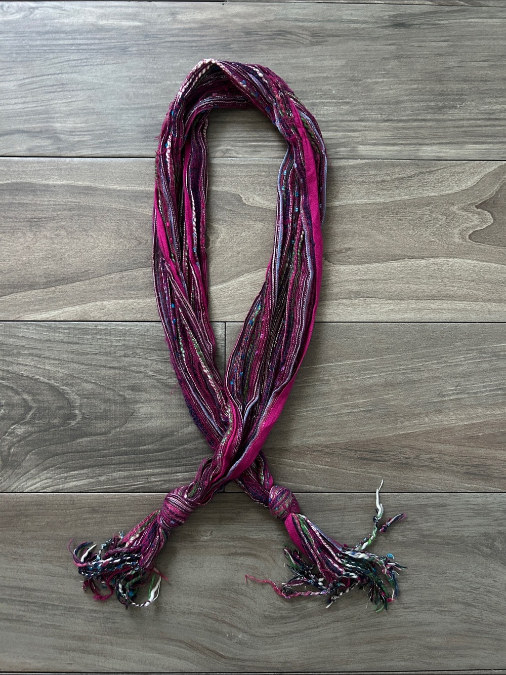Peruvian Pink Multi-Thread Scarf